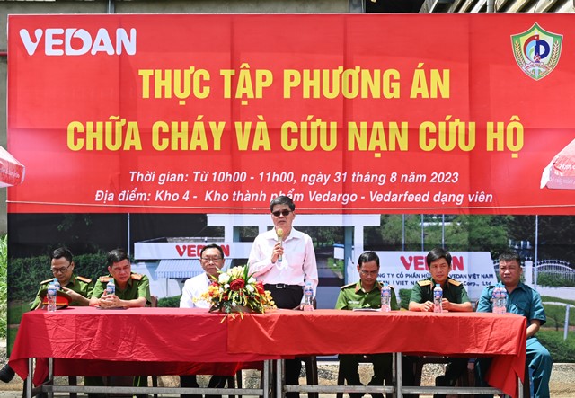 Vedan Việt Nam tập huấn kỹ năng phòng cháy chữa cháy cho nhân viên 