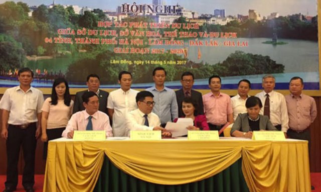 Hà Nội, Lâm Đồng, Đắk Lắk, Gia Lai ký kết hợp tác phát triển du lịch