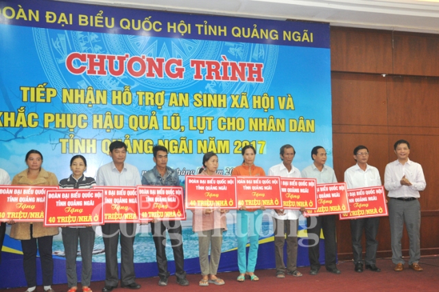 Các đơn vị Bộ Công Thương dành hơn 8 tỷ đồng hỗ trợ tỉnh Quảng Ngãi