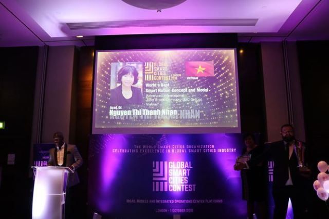 Đại diện Việt Nam đoạt giải thưởng quốc tế về thành phố thông minh