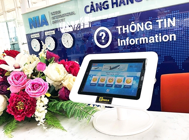 Sân bay Nội Bài thử nghiệm hệ thống nhận thông tin phản hồi điện tử