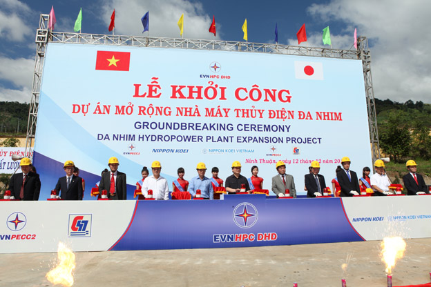  Phó Thủ tướng Hoàng Trung Hải phát lệnh khởi công xây dựng Nhà máy thủy điện Đa Nhim mở rộng