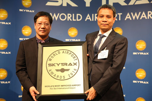 Nội Bài được trao giải thưởng “Sân bay cải thiện nhất thế giới”
