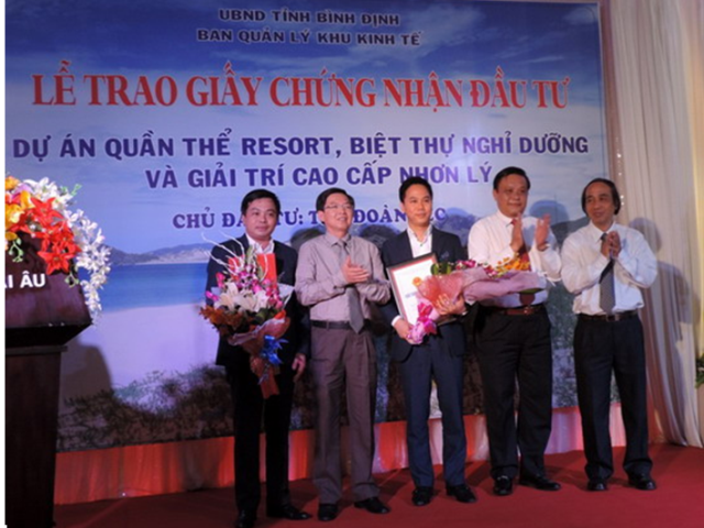 Công ty CP Tập đoàn FLC đầu tư dự án 3.500 tỉ đồng tại KKT Nhơn Hội