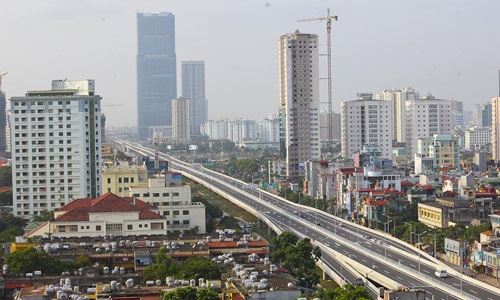 Tháng 6/2016 xây dựng cầu cạn cao tốc Mai Dịch-Nam Thăng Long
