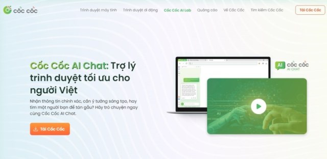 Cốc Cốc ra mắt AI Chat và AI Search cho người Việt