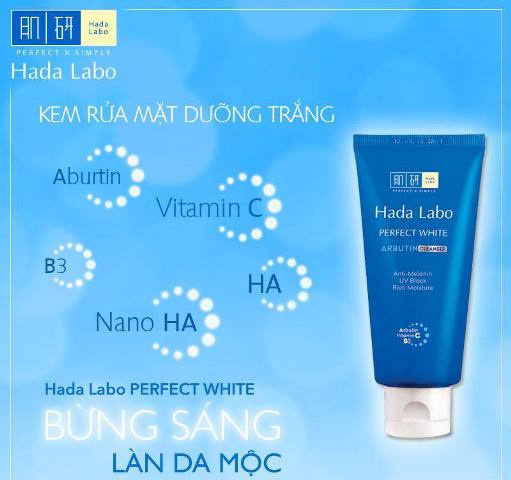 Thu hồi mỹ phẩm Hada Labo Perfect White Cleanser kém chất lượng