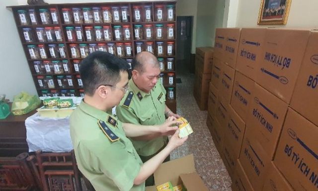 Hà Nội tạm giữ 90.000 sản phẩm đông nam dược - bảo vệ sức khỏe để xử lý