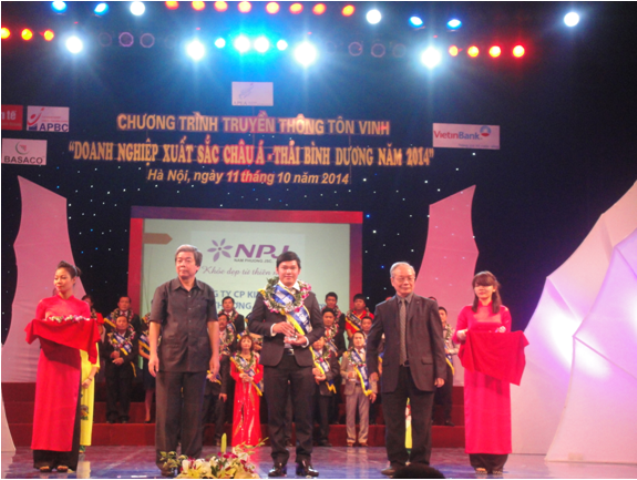 Công ty Nam Phương nhận giải “Doanh nghiệp xuất sắc Châu Á – Thái Bình Dương 2014”