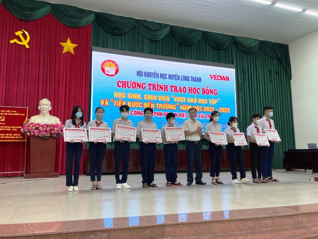 Vedan Việt Nam và hành trình 9 năm tiếp sức đến trường cho học sinh - sinh viên nghèo vượt khó tại huyện Long Thành, tỉnh Đồng Nai