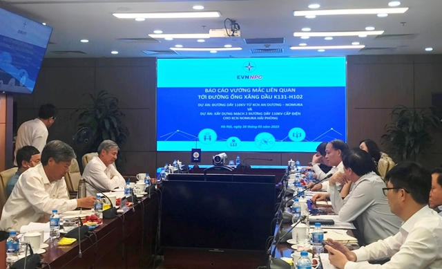Phối hợp giải quyết công tác hành lang an toàn các dự án ĐZ 110 kV với đường ống xăng dầu trên địa bàn huyện An Dương, Thành phố Hải Phòng