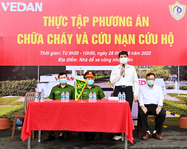 Vedan Việt Nam nâng cao kỹ năng phòng cháy, chữa cháy cho hơn 100 cán bộ công nhân viên
