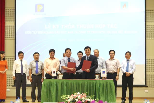 Công ty Lọc hóa dầu Bình Sơn hợp tác với Tập đoàn Xăng dầu Việt Nam 