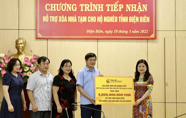 Gia đình & doanh nghiệp của Chủ tịch Đỗ Quang Hiển ủng hộ Điện Biên 20 tỷ đồng xây nhà cho hộ nghèo