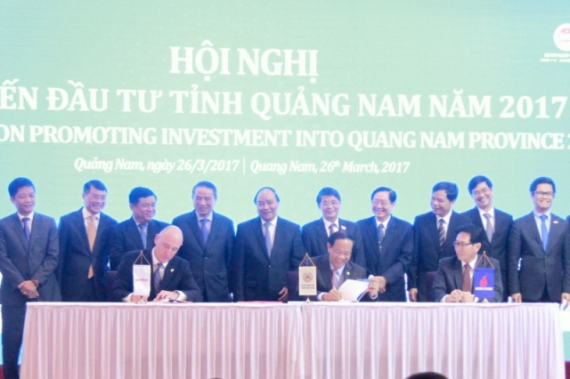 Lễ ký kết hợp tác giữa PVN, Exxon Mobil và tỉnh Quảng Nam