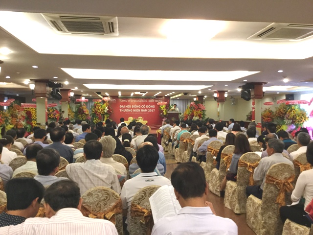 Đại hội cổ đông năm 2017 Công ty Cổ phần Bia Sài Gòn - miền Trung