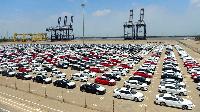 Nhập khẩu ô tô từ 3 nước chiếm 97% tổng lượng nhập khẩu