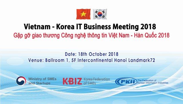 Gặp gỡ, giao thương công nghệ thông tin Hàn Quốc - Việt Nam năm 2018