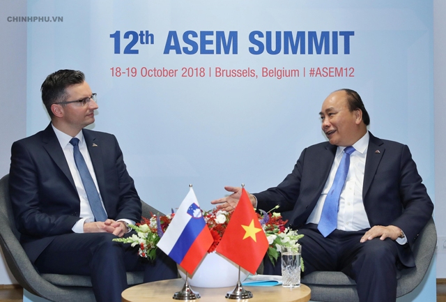 Thủ tướng tiếp xúc song phương nhiều lãnh đạo thế giới bên lề ASEM