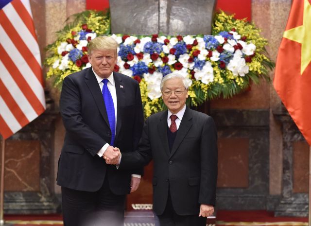 Tổng Bí thư, Chủ tịch nước Nguyễn Phú Trọng và Tổng thống Donald Trump chúc mừng 25 năm quan hệ ngoại giao Việt Nam - Hoa Kỳ