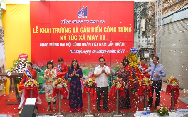 Khai trương ký túc xá May 10: Công trình chào mừng ĐHCĐ Việt Nam lần thứ XII